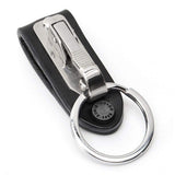Men's detachable keychain with anti loss ring, metal keychain, easy to carry, men's waist hanging belt keychain