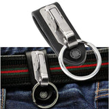 Men's detachable keychain with anti loss ring, metal keychain, easy to carry, men's waist hanging belt keychain