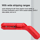 Wire Stripper Knife Curved Handle Cable Stripping Wire Cutter Portable Ergonomic Multifunctional Hand Tool