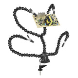 4 Flexible Arm Helping Hands Third Hand Soldering Tool PCB Holder Welding Stand Black for PCB Repairing Circuit Board