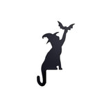 Halloween Decoration Halloween Door Corner Cat Metal Logo Larger Halloween Cat Silhouette Hanging Halloween Decoration