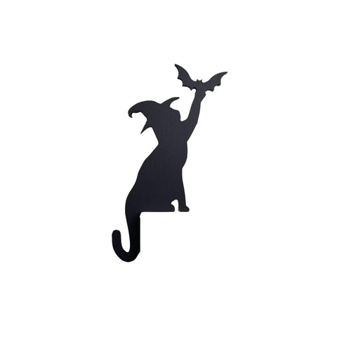 Halloween Decoration Halloween Door Corner Cat Metal Logo Larger Halloween Cat Silhouette Hanging Halloween Decoration