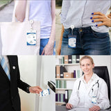 Custom retractable badge stand, personalized ID badge scroll, upload your image, text name can be fixed on your belt