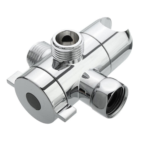 Bathroom showerhead suspension arm adapter, overhead spray three-way showerhead socket, water divider, shower arm diversion