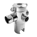 Bathroom showerhead suspension arm adapter, overhead spray three-way showerhead socket, water divider, shower arm diversion