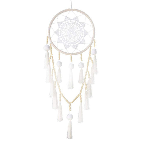 Tassel Woven Crochet Dream Catcher Feather Ornaments Living Room Pendant Bedroom Wind Chimes Decoration