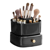 360° Rotating Makeup Brush Holder Organizer with Drawer, Makeup organization and Skincare Storage for Vanity, In Australia - Darrahopens