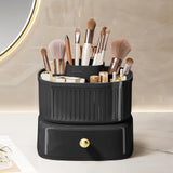 360° Rotating Makeup Brush Holder Organizer with Drawer, Makeup organization and Skincare Storage for Vanity, In Australia - Darrahopens
