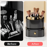 360° Rotating Makeup Brush Holder Organizer with Drawer, Makeup organization and Skincare Storage for Vanity, In Australia - Darrahopens