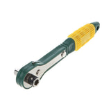 Mini 1/4 Screwdriver Pole 6.35mm Inner Hexagon Ratchet Socket Wrench with Dual- Home Tool Accessory