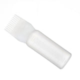 Brush Bottle with Comb, Shampoo Hair Color Hair Dyeing Bottle, Applicator Brush Bottle for Roots (White) Professional Process In Australia - Darrahopens
