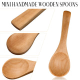 Mini Natural Wooden Spoon Mini Tasting Spoon Seasoning Salt Spoon Kitchen Cooking Seasoning Spoon In Australia - Darrahopens