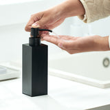 Black soap dispenser, soap dispenser bathroom, glass hand soap dispenser with stainless steel pump soap bottle In Australia - Darrahopens