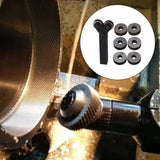 Rotating Head Knurling Tool Pitch Diagonal Coarse Linear Dual Wheels 0.5mm 1mm 2mm with 1.5mm Pitch Pack of 7