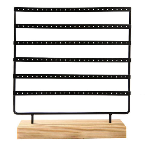 Earring Organizer Display Stand, Women Girls Gift 6 Layers Jewelry Rack, Earring Holder for Showcase, Countertop, Black In Australia - Darrahopens