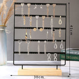 Earring Organizer Display Stand, Women Girls Gift 6 Layers Jewelry Rack, Earring Holder for Showcase, Countertop, Black In Australia - Darrahopens