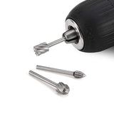Hard alloy high-speed steel rotary drill bit kit with 20 wood carving drill bits, suitable for DIY woodworking, carving, engraving In Australia - Darrahopens