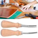 Leather tools, wooden knives with wooden handles, used for oblique cutting of stainless steel wide shoveling leather In Australia - Darrahopens