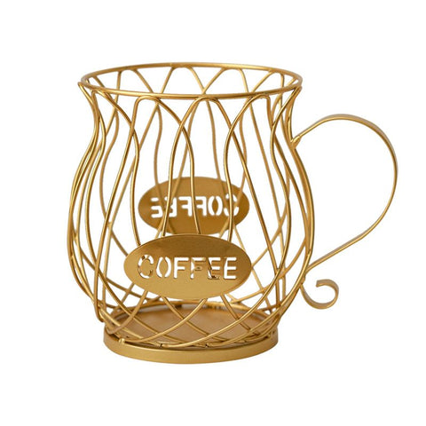 Mug Shape Coffee Capsule Storage Basket Organizer for for Coffee Station Bar Decor Restaurant Tea Room Kitchen Countertop
