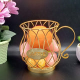 Mug Shape Coffee Capsule Storage Basket Organizer for for Coffee Station Bar Decor Restaurant Tea Room Kitchen Countertop