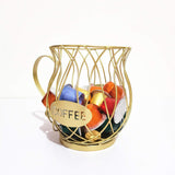Mug Shape Coffee Capsule Storage Basket Organizer for for Coffee Station Bar Decor Restaurant Tea Room Kitchen Countertop