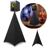 Speaker bracket cover, speaker tripod bracket cover, skirt strap, 360 degree cover for speaker lighting, black tripod bracket