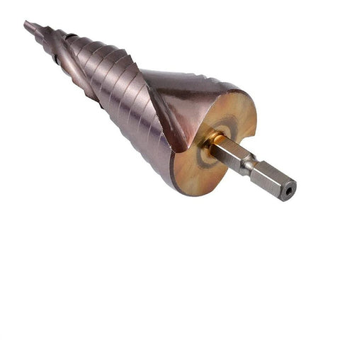 High speed steel cobalt containing hexagonal shank step drill bit, metal sheet drilling, stainless steel drilling tool In Australia - Darrahopens