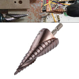 High speed steel cobalt containing hexagonal shank step drill bit, metal sheet drilling, stainless steel drilling tool In Australia - Darrahopens
