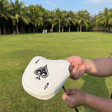 Golf club cover with ball shaped push rod, magnetic club protector, golf club cover factory push rod cover