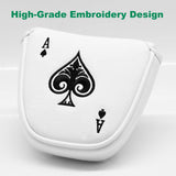 Golf club cover with ball shaped push rod, magnetic club protector, golf club cover factory push rod cover