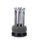 Professional watch repair tool set, screwdriver, rotating base, pure steel screwdriver, multiple sizes