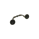 Vintage Drop-Down Bail Pull Handles Hole Center Antique Bronze Down Bail Cabinet Pulls with Mounting Screws