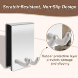 Door hook towel matte nickel hook for frameless glass shower doors, stainless steel door hanger for bathroom robe towel rack