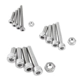 535PCS  304 Stainless Steel M2 M3 M4 Hex Socket Kits Flat Head Screws and Nuts Assrotment Set for Fasteners In Australia - Darrahopens