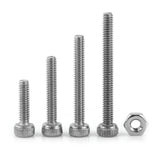 535PCS  304 Stainless Steel M2 M3 M4 Hex Socket Kits Flat Head Screws and Nuts Assrotment Set for Fasteners In Australia - Darrahopens