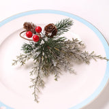 2pcs Napkin Ring, Elegant Christmas Napkin Ring Rack Table Accessories Cedar Fruit Napkin Ring Tableware Buckle Decoration In Australia - Darrahopens