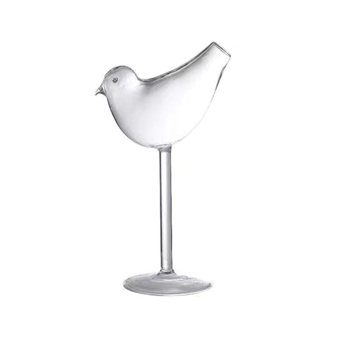 Cocktail glass bird shaped Martini glass transparent glass rose glass creative glass swan cocktail glass party wedding In Australia - Darrahopens