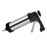 Cookie Press for Baking, Stainless Steel  Cookie Press, Cookie Press Gun Kit with 8 Cookie Press Discs and 8 Icing Tips In Australia - Darrahopens