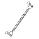 M8 Jaw Jaw Turnbuckle Stainless Steel Jaw and Jaw Turnbuckle, Jaw Jaw Closed Body Marine Turnbuckle Jaw