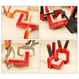 3pcs 90 degree positioning square plastic clamping square right angle fixture woodworking tool auxiliary locator