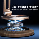 Rotatable Cell Phone Stand, Foldable and Portable Desktop Phone Holder, Stable and Adjustable Airplane Travel Accessory