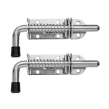 Spring Loaded Latch Pin,  Stainless Steel Barrel Bolt Thickened 2mm Door Lock, 5 Inch Brushed Finished(2 Pack) In Australia - Darrahopens