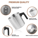 Light Candle Making Pouring Pot,  Aluminum Wax Melting Pot with Heat-Resistant Handle and Dripless Pouring Spout for Candle Making