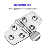 316 Stainless Steel Flush Door Hinges with Screws, Marine Grade Heavy Duty Hinges, Mirror Polished Hinges for Boats, Yachts In Australia - Darrahopens