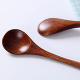 Wooden soup spoon, long handled spoon, Japanese kitchen utensils, Korean cuisine, cooking, stirring, honey tea In Australia - Darrahopens