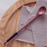 Wooden soup spoon, long handled spoon, Japanese kitchen utensils, Korean cuisine, cooking, stirring, honey tea In Australia - Darrahopens