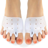 Silicone five hole forefoot pad half size pad massage five toe honeycomb forefoot pad anti pain shock-absorbing sole pad In Australia - Darrahopens