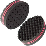 2pcs Small Holes Hair Sponge for Twists and Dreads Barber Afro Wave Nappy Curling Sponge Brush for Curls Women Men Natural Hair In Australia - Darrahopens