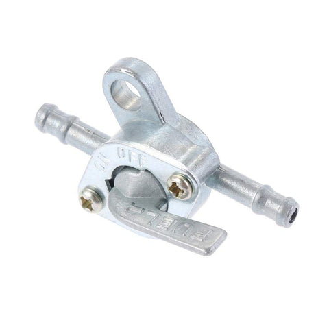 Off road motorcycle beach bike fuel tank with two gasoline valves, one inlet and one outlet switch, oil circuit valve