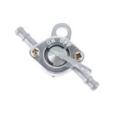 Off road motorcycle beach bike fuel tank with two gasoline valves, one inlet and one outlet switch, oil circuit valve